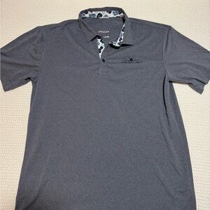 Men's Swannies golf polo with Cirrus Vision Jet logo
